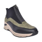 Rieker Ladies Boot N9362 GREEN Trainer style front zip ankle boot N9362-54