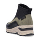 Rieker Ladies Boot N9362 GREEN Trainer style front zip ankle boot N9362-54
