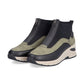 Rieker Ladies Boot N9362 GREEN Trainer style front zip ankle boot N9362-54