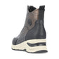 Rieker Ladies Boot N9381 Trainer style front zip Ankle Boot with wedge sole BRONZE N9381-60