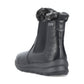 Rieker Ladies Boot Z0061 Flat Ankle boot with fleece lining and zip BLACK Z0061-00