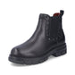 Rieker Ladies Boot Z9154 Chunky soled Ankle boot with Elastic side and zip BLACK Z9154-00