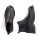 Rieker Ladies Boot Z9154 Chunky soled Ankle boot with Elastic side and zip BLACK Z9154-00