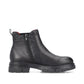 Rieker Ladies Boot Z9154 Chunky soled Ankle boot with Elastic side and zip BLACK Z9154-00