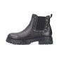 Rieker Ladies Boot Z9154 Chunky soled Ankle boot with Elastic side and zip BLACK Z9154-00