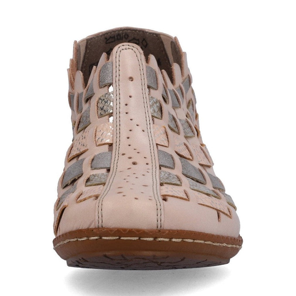 Rieker Ladies shoe with sling back 46778-64 Beige COMBI