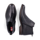 Rieker Men's Ankle boot with zip in leather BLACK 10374-00