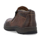 Rieker Men's Extra Wide Ankle Boot with double zips 03352-24 BROWN