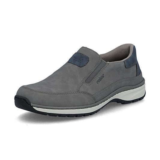 Rieker Men's Extra Wide Casual Slip-on Shoe 03365-42 GREY