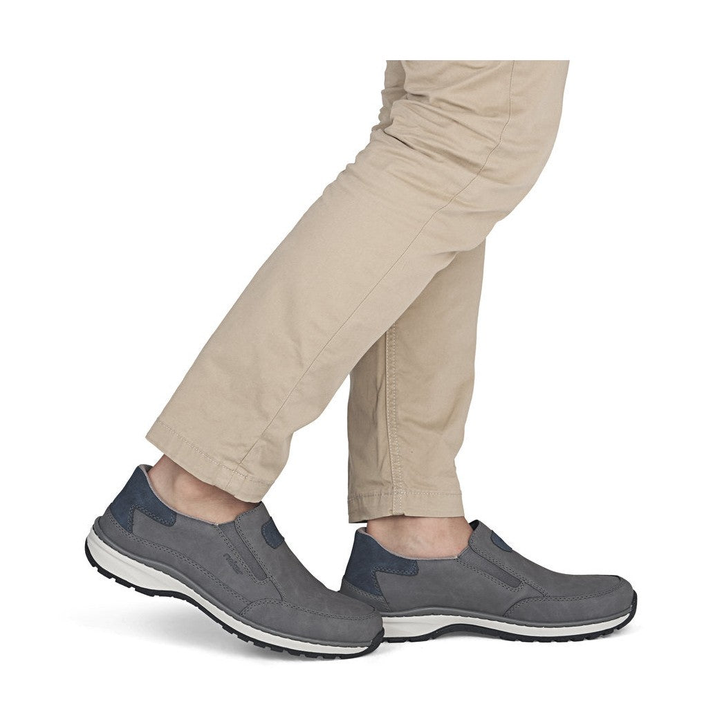 Rieker Men's Extra Wide Casual Slip-on Shoe 03365-42 GREY