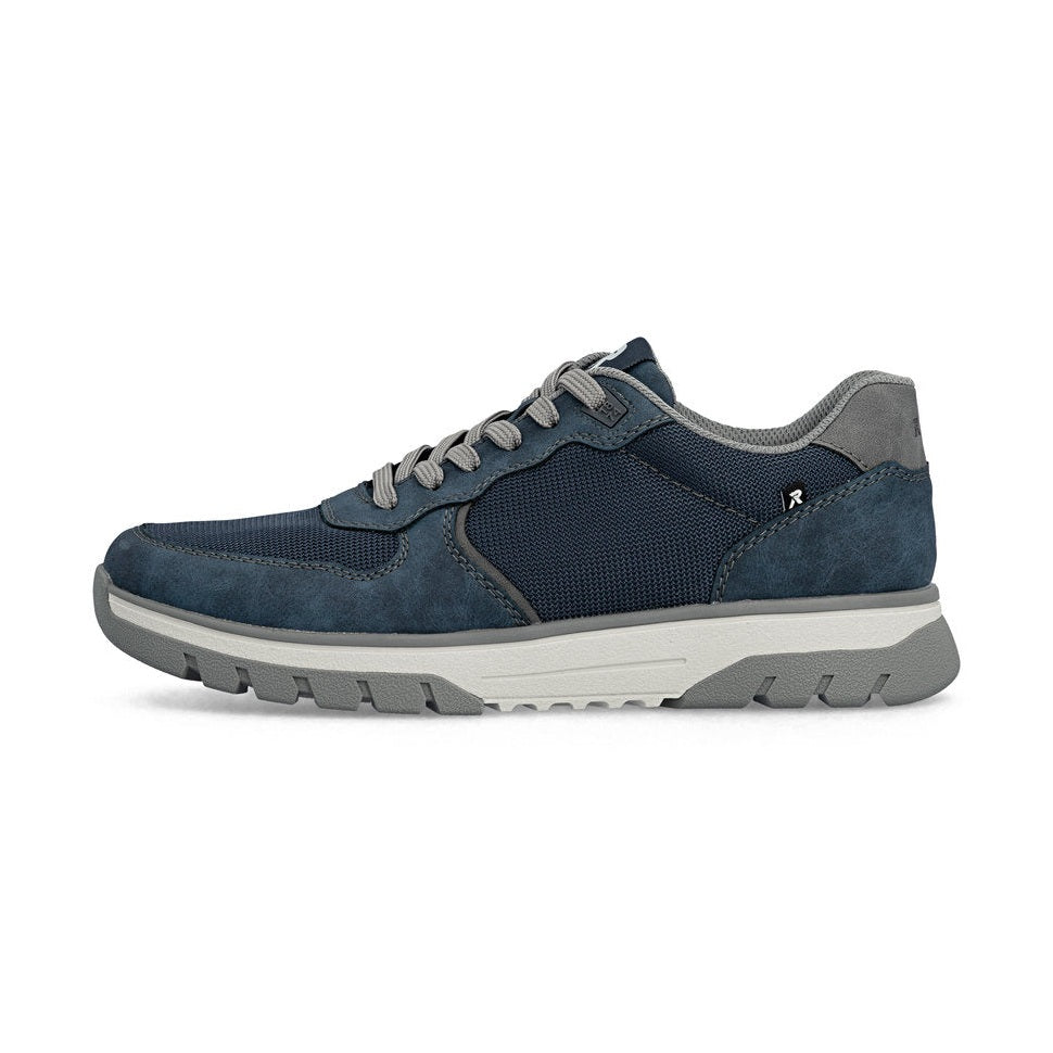 Rieker Mens B9302 NAVY Wide Fitting Low Top Trainers B9302-14