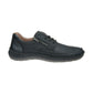 Rieker Mens Black Leather Lace Up shoe with zip 03002-00