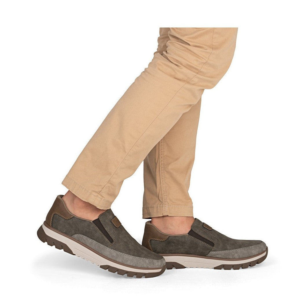 Rieker Mens Casual Slip On Shoe BROWN B9350-25