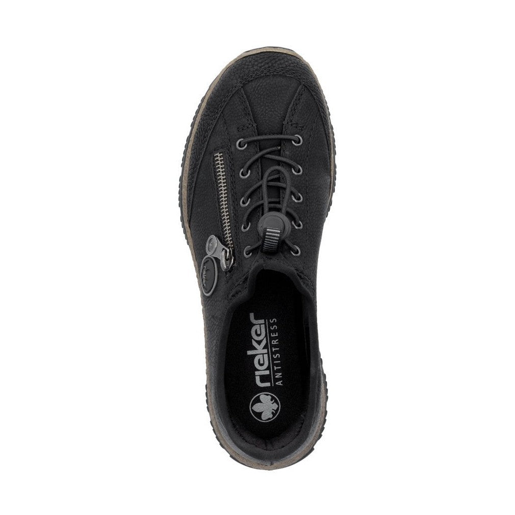 Rieker N3267 BLACK Slip On Shoes N3267-01