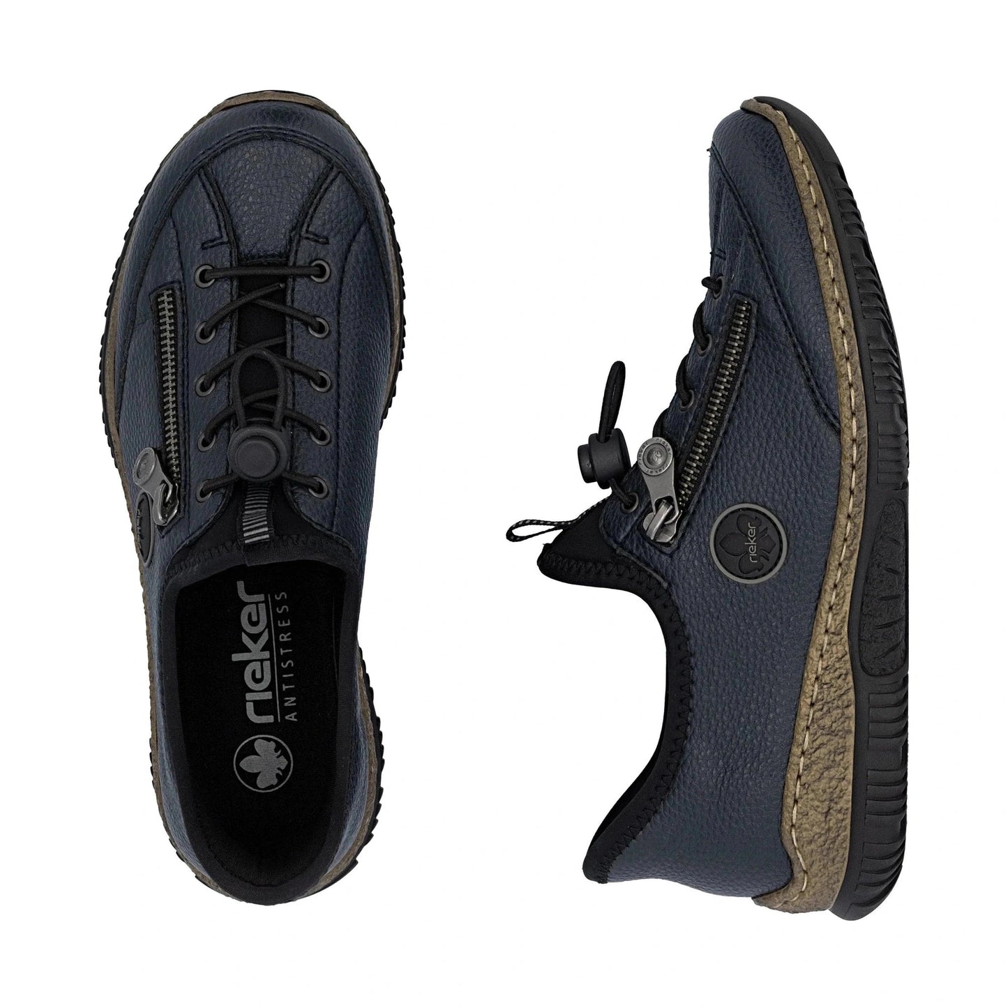 Rieker N3267 DARK NAVY Slip On and Go Casual Shoe N3267-15