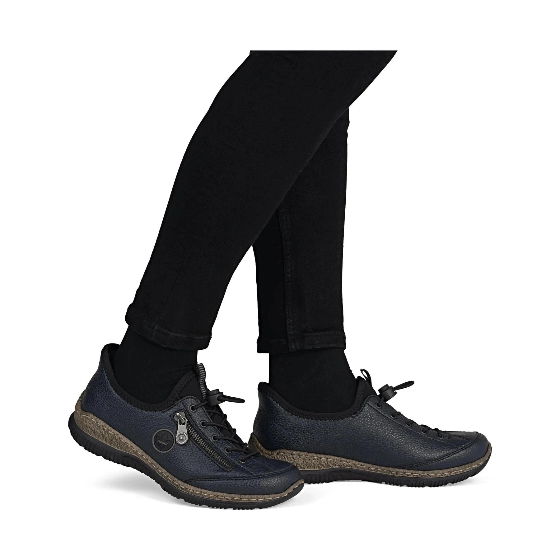 Rieker N3267 DARK NAVY Slip On and Go Casual Shoe N3267-15