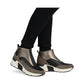 Rieker N6352 BROWN Wedge Zip Trainer Style Ankle Boot N6352-25