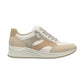 Rieker N9518 BEIGE Beige Wedge Trainer with Laces and Zip n9518-60