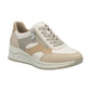 Rieker N9518 BEIGE Beige Wedge Trainer with Laces and Zip n9518-60