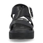 Rieker R-Evolution Chunky Wedge Sandal W1550-00 BLACK