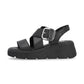 Rieker R-Evolution Chunky Wedge Sandal W1550-00 BLACK