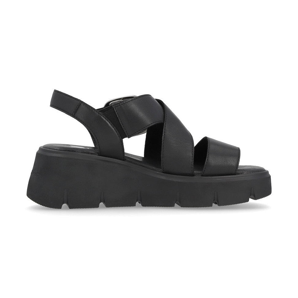 Rieker R-Evolution Chunky Wedge Sandal W1550-00 BLACK