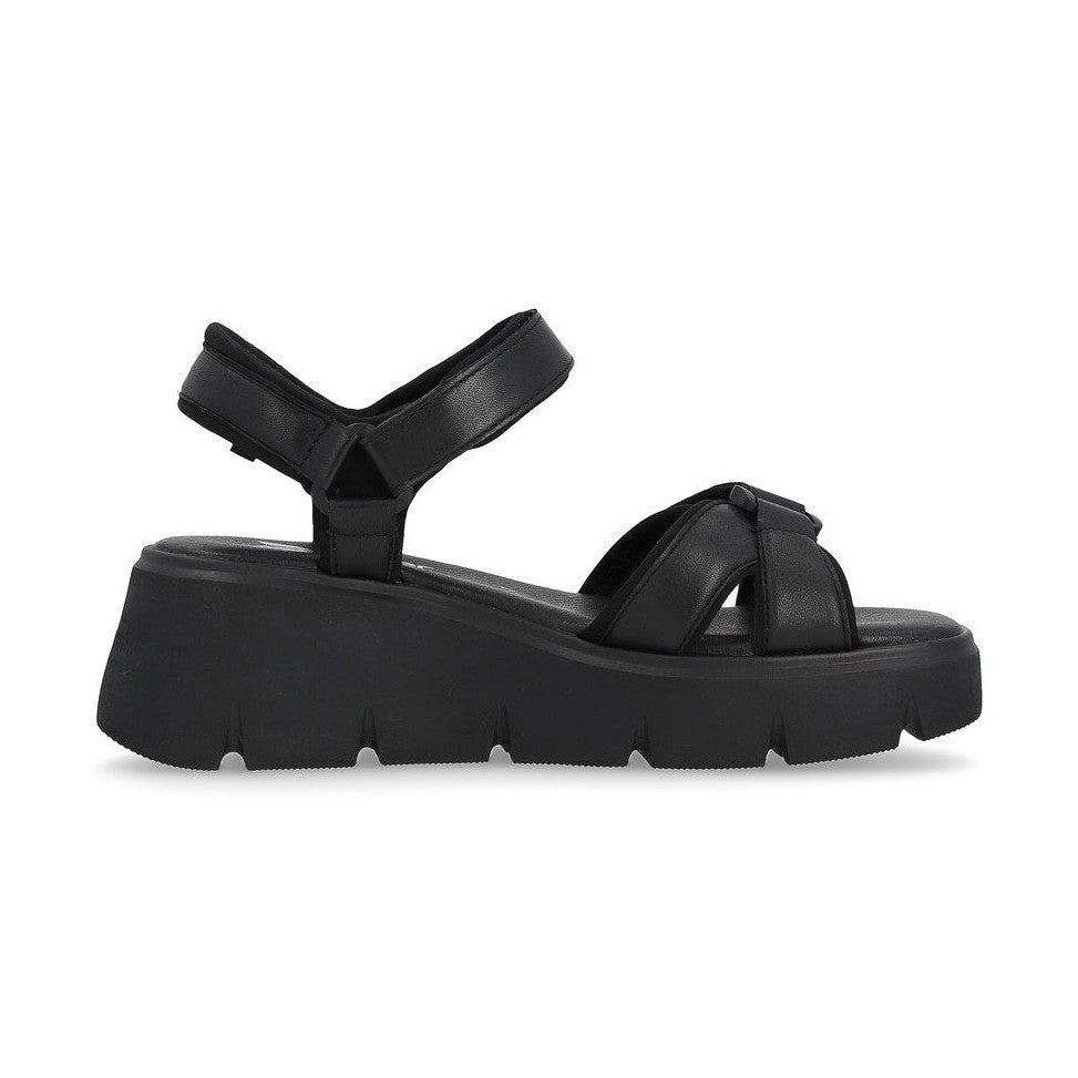 Rieker R-Evolution Chunky Wedge Sandal W1552-00 BLACK