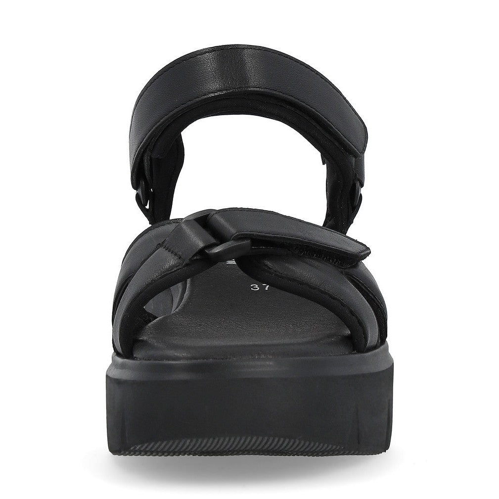 Rieker R-Evolution Chunky Wedge Sandal W1552-00 BLACK