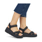 Rieker R-Evolution Chunky Wedge Sandal W1552-00 BLACK