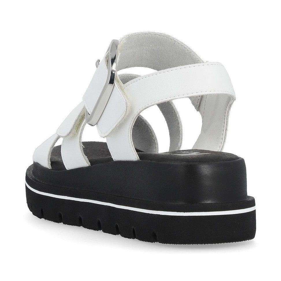Rieker R-Evolution Chunky Wedge Sandal W1650-80 WHITE