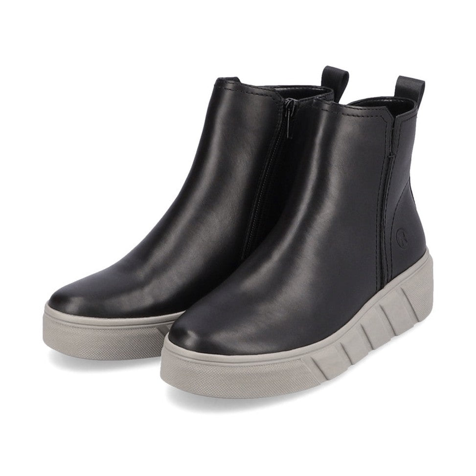 Rieker R'evolution Ankle Boot Zip W0562-00 BLACK