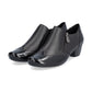 Rieker SHOE 41757 BLACK Ladies trouser shoe with zip BLACK 41757-00