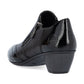 Rieker SHOE 41757 BLACK Ladies trouser shoe with zip BLACK 41757-00