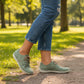 Rieker Shoe- Casual Flat Shoe GREEN 52528-52
