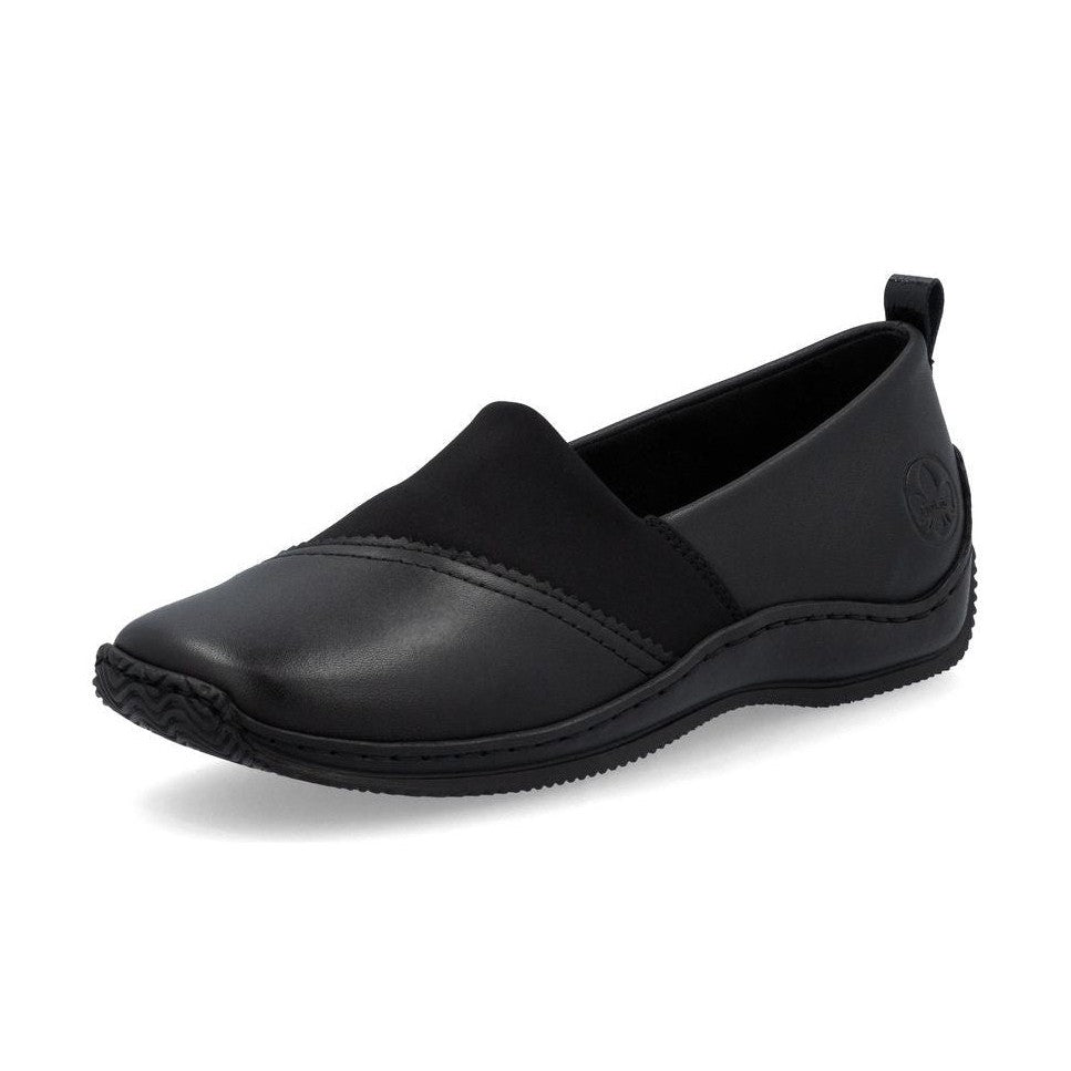 Rieker Shoe-Flat Simple Work Shoe BLACK L1790-00