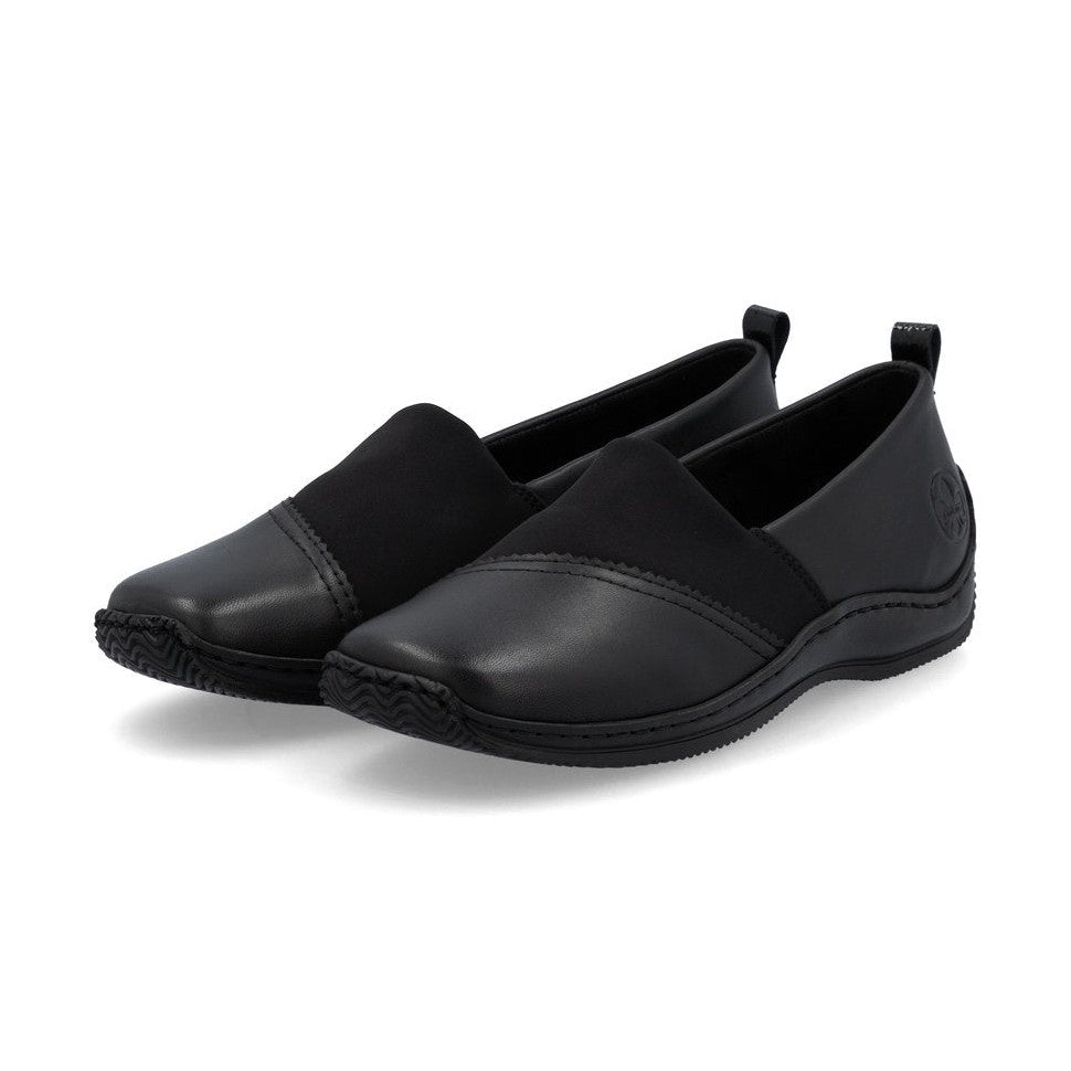 Rieker Shoe-Flat Simple Work Shoe BLACK L1790-00