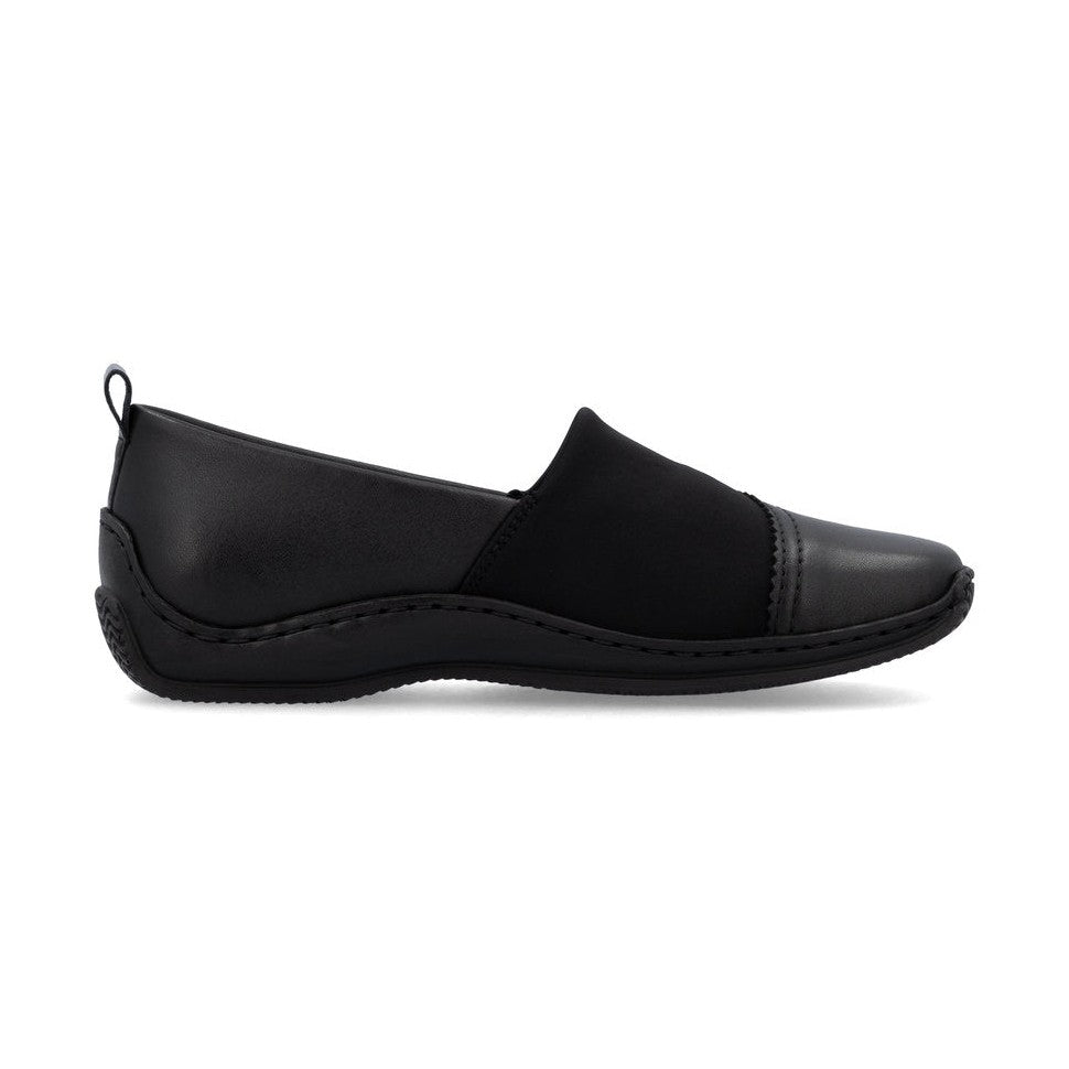 Rieker Shoe-Flat Simple Work Shoe BLACK L1790-00