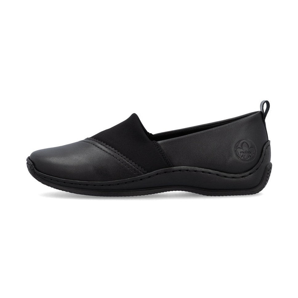 Rieker Shoe-Flat Simple Work Shoe BLACK L1790-00