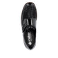 Rieker Shoe487C0-00 BLACK Touch Fastening Shoe with Stretch panels 487C0-00