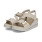 Rieker Smart Casual Wedge Sandal 67410-62 BEIGE 67410-62