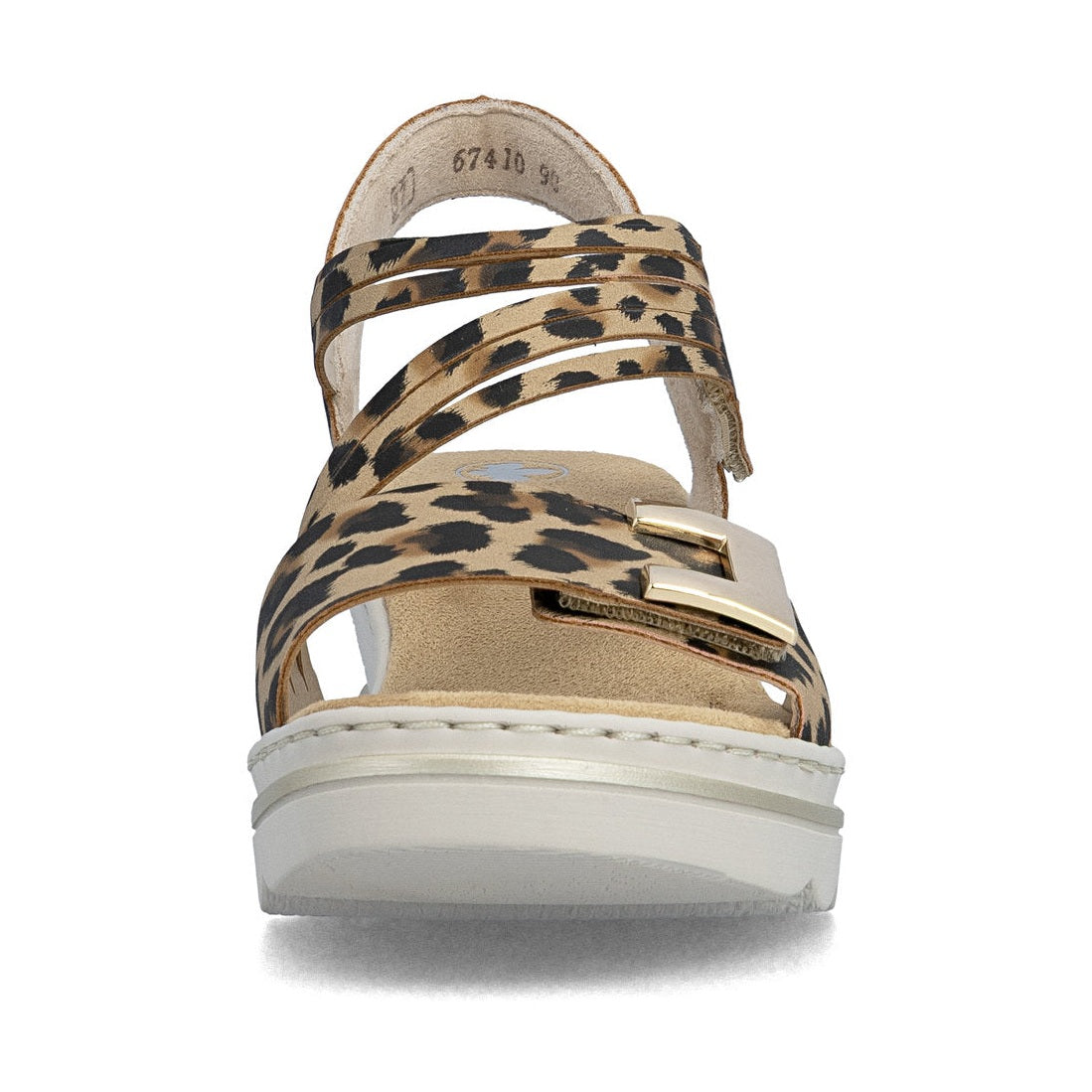 Rieker Smart Casual Wedge Sandal 67410-90 LEOPARD 67410-90