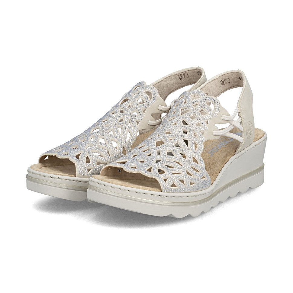 Rieker Smart Wedge Sandal 67465-62 BEIGE
