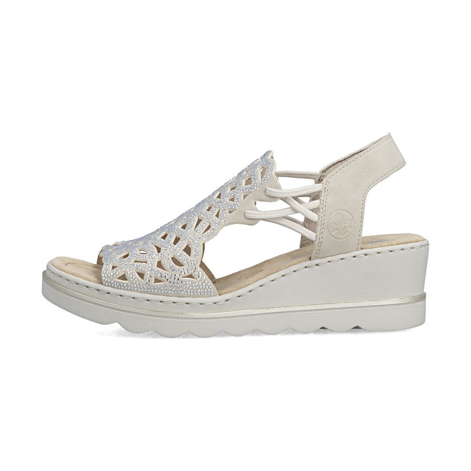 Rieker Smart Wedge Sandal 67465-62 BEIGE