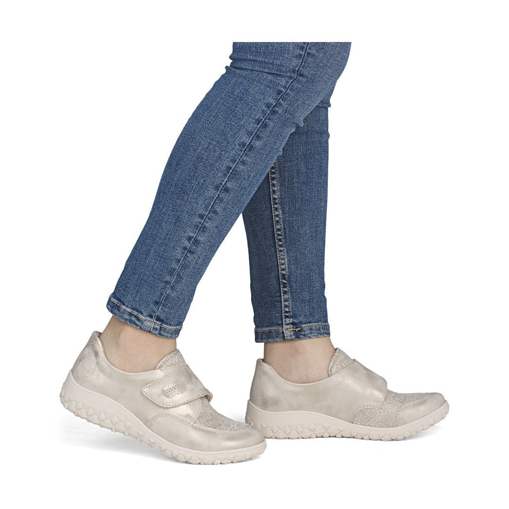 Rieker Touch Fastening Casual Shoe 59552-62 CREAM