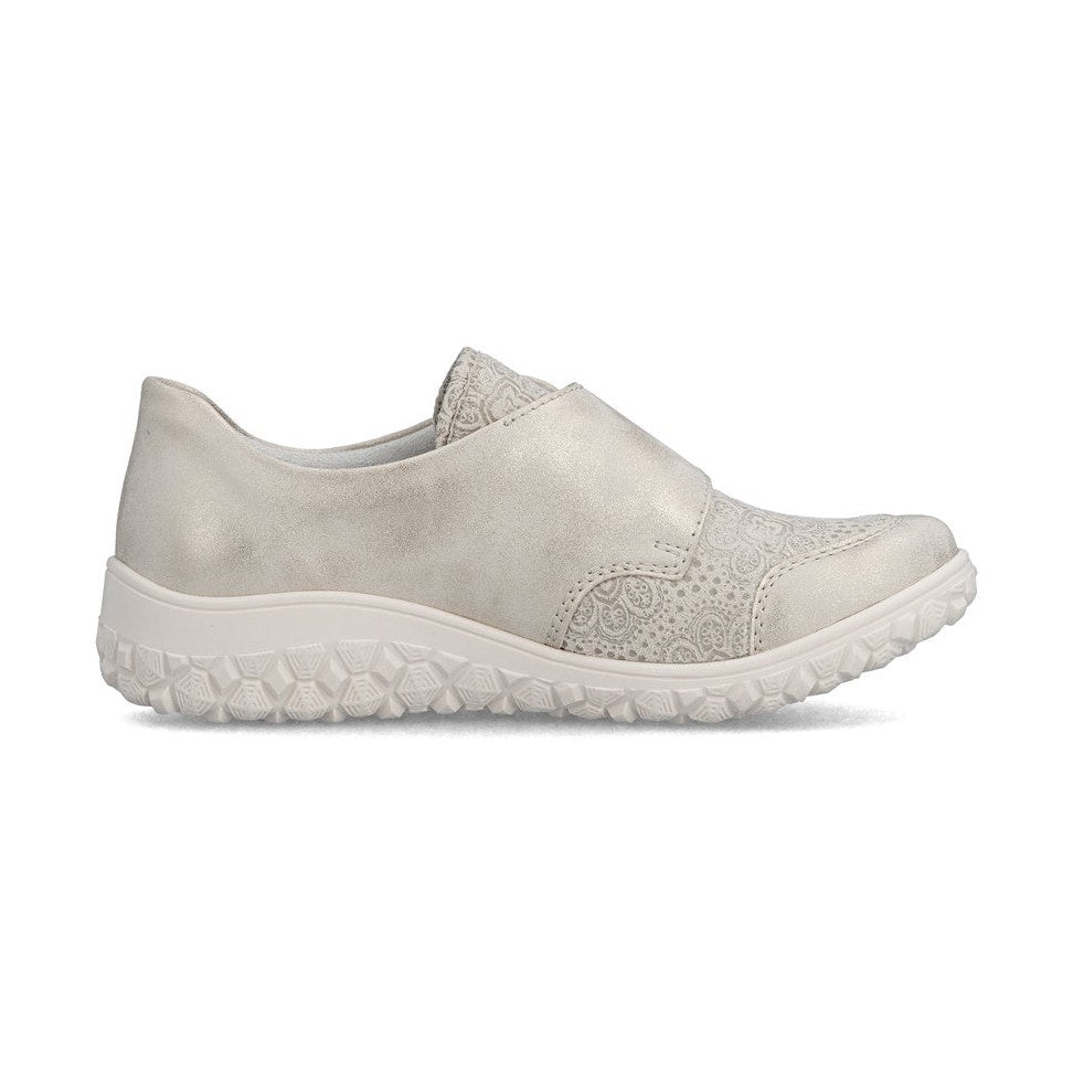 Rieker Touch Fastening Casual Shoe 59552-62 CREAM