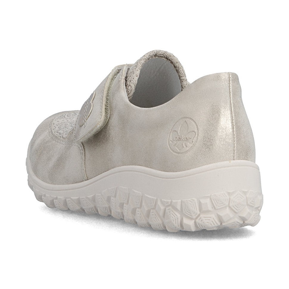 Rieker Touch Fastening Casual Shoe 59552-62 CREAM