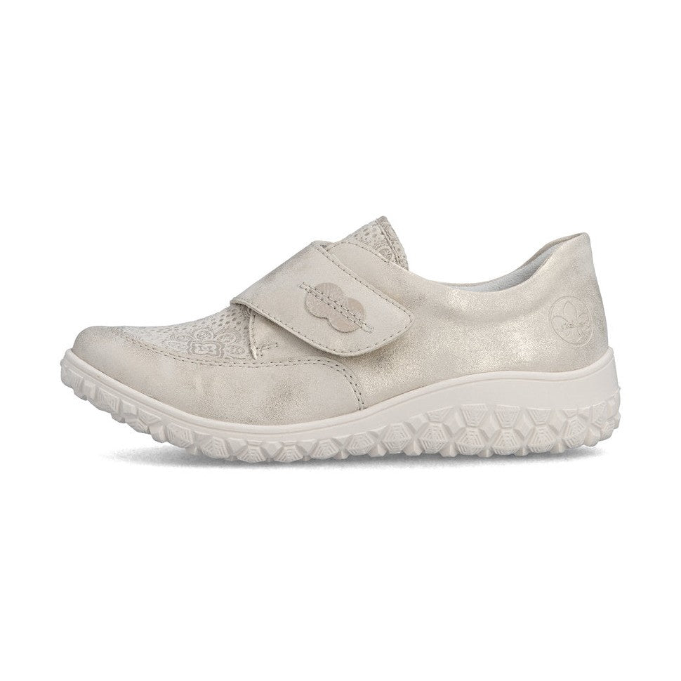 Rieker Touch Fastening Casual Shoe 59552-62 CREAM