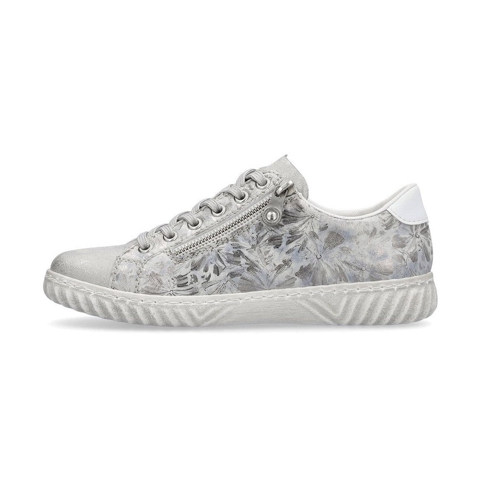 Rieker Trainer N0900-90 SILVER Print Sneakers