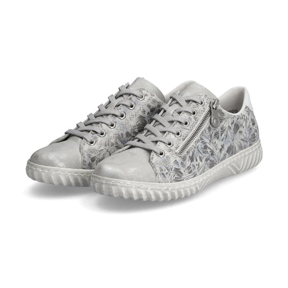 Rieker Trainer N0900-90 SILVER Print Sneakers