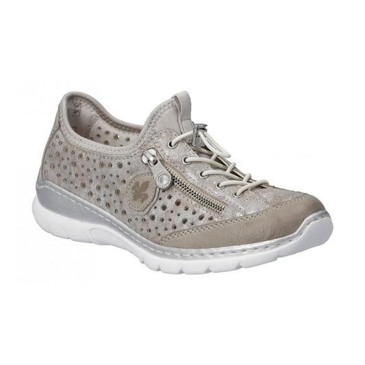 Rieker Trainer Style Slip On Shoe L32p6-90 LIGHT GOLD